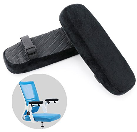 Fitam Armlehnen polster für Bürostuhl Rollstuhl, Armlehnen Pads Kissen für Ellbogen und Unterarmen Druckentlastung, 2 Stück