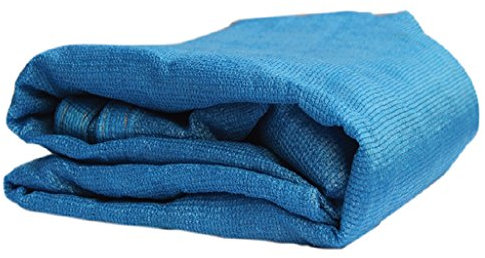 Rechteck Sand UV-Block atmungsaktiv Sonnensegel Segel mit D-Ring (Farbe : Blue, größe : 5 x 5m)