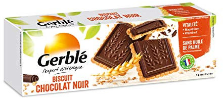 Gerblé Biscuits Chocolat Noir – Goût intense de chocolat noir, source de magnésium et vitamine E, sans huile de palme, 150g