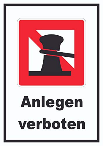 HB-Druck Anlegen verboten Schild A5 (148x210mm)