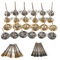 36Pcs Drahtbürste Bohrmaschine Messing Stahldraht Rad Pinsel Set Drahtbürsten Polieren Reinigung Drehwerkzeug Buffing Full Kit für Bohrer Stahlborsten Kugelschreiber Form Polier