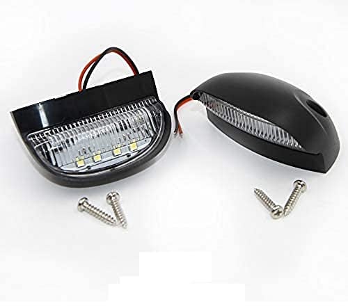 NSLUMO Kennzeichenbeleuchtung Hinten Led Kennzeichenbeleuchtung Hinten 12v Universal F¨¹r Auto Auto Bus Anh?nger Fahrzeug Kofferraum Lkw Vans Boote RV SUV Off Road Caravans Lichter