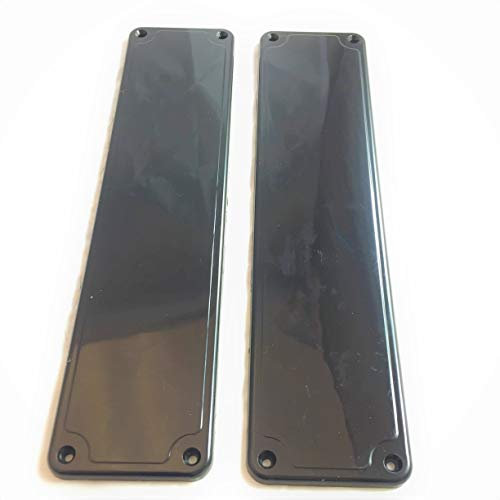 Remi Tools (R) 2 placas de empuje de dedo para puerta, color negro