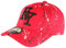 Hip Hop Honour NY Cap Rot und Schwarz Look Tagué Streetwear Baseball Paynter – Einheitsgröße – Rot