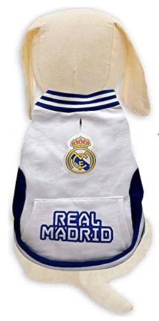 Real Madrid CF Hundepullover, Größe M, offizielles Produkt (CyP Brands)