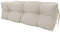 chilly pilley Palettenauflage Schaumflocken palettenkissen Palettenpolster Palettenmöbel Palettensofa Rückenlehne Sitzkissen Seitenkissen Set (Rückenkissen 120 x 50 Elfenbein)
