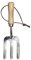 Kent & Stowe Kinder-Handgabel – leichte Blumengabel für Kinder aus Edelstahl, kleine Pflanzgabel mit Stiel aus Eschenholz, Länge: 19,7 cm
