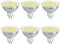 Akynite Leuchtmittel GU5.3 12V 5W Kaltweiß 6000K, 120 Grad, 500lm, GU5.3 35W 50W Halogen Ersatz, 50mm AC DC 12V MR16 LED-Einbaustrahler Kaltweiss für Bad/Küche, nicht dimmbar, 6 Stück