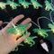 Riaxuebiy Nette Metall Dinosaurier-Lichterketten, Tier-Thema dekorative 20 LEDs USB-betriebenes Lichterketten für Hochzeit Geburtstag Weihnachten Kinderzimmer Ornament (Dinosaurier, USB)