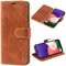 Mulbess Handyhülle für Samsung Galaxy A22 5G Hülle Leder, Samsung Galaxy A22 5G Handy Hüllen, Vintage Flip Handytasche Schutzhülle für Samsung Galaxy A22 5G Case, Braun
