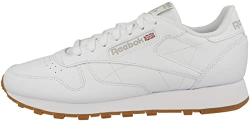Reebok Classic Leather 001, Zapatillas de Deporte Unisex adulto, Ftwwht Pugry3 Rbkg03, 44 EU