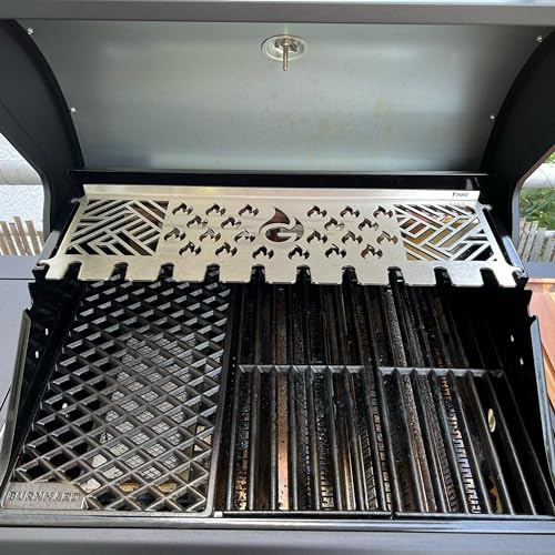 Grillrost.com Das Original Edelstahl Multistation | Warmhalterost passend für Burnhard Fred | mit Drumstick Halterung | 3mm stark