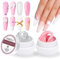 AIMEILI Solid Sculpture Builder Gel for Nails, Clear Pink Nail Extension Gel Hard Gel for Nails, Nail Carving Gel UV LED for Nail Art Salon Home Use 2X15g)
