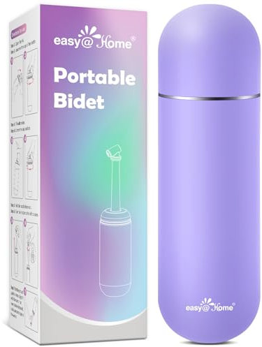 Bidet portable Peri pour soins post-partum et périnée Easy@Home parfait pour l'hygiène personnelle et le transport | 380 ml étanche et design pratique | EPB-01 violet