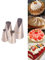 Saint Honore Lot de 4 douilles à douille en forme de V Wave pour réaliser vos pâtisseries