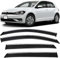 HMLTD Set of 4 Pcs ABS Car Wind Deflectors, For VW Golf 7 MK7/MK7.5 2014-2019 Front and Rear Door Side Windows, Car Accessories, guard rain cover trim
