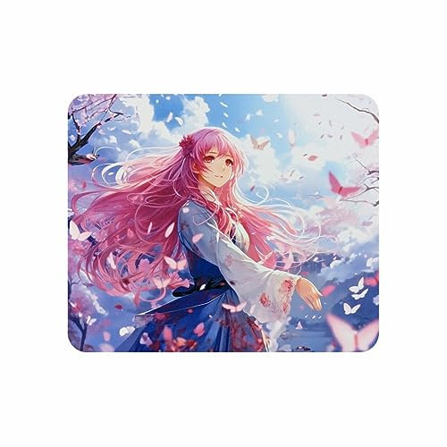 Arkero-G Mauspad - Gaming & Office Mouse Pad 24 x20 x 0,3 cm mit einem tanzenden Anime Mädchen Motiv rutschfeste Design Tisch-Unterlage (Person-V2)