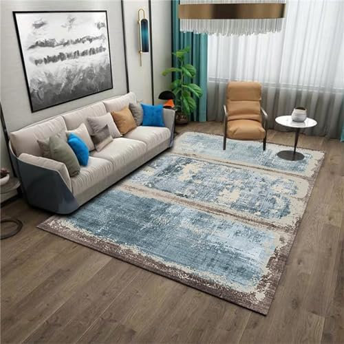 AD6H-CZ Tapis de Voiture sans Odeur, Tapis Antistatique pour Jeunes,Bleu,120x180cm