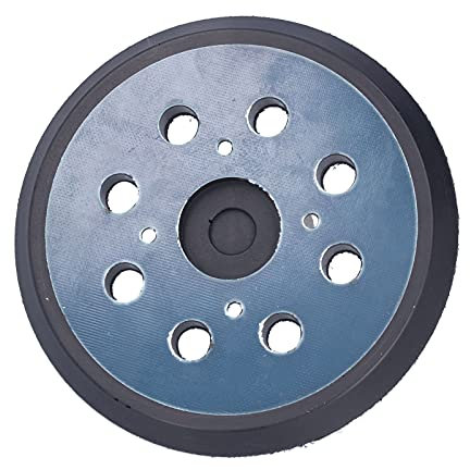 Round Hook and Loop Backing Pad, 2 Pcs 5 Inch 8 Hole Sander Pad Replacement Pad, Hook and Loop Orbital Sander Replacement Pad Backing Pad, for High Speed Polishing, Buffing Random Orbital Sander