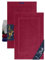 Marie´s Home 2er Pack Duschvorleger klassisch für Dusche, Wanne und WC 1612.2351, 50 x 80 cm, Bordeaux