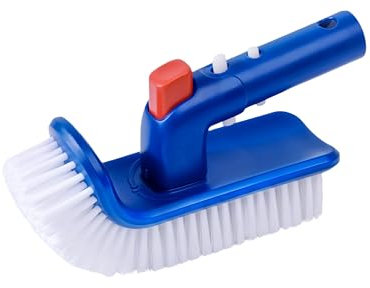 Tête de brosse de piscine pour piscine creusée, poignée rotative à 180 degrés, brosse à récurer pour nettoyer le spa, la salle de bain, le sol, la cuisine