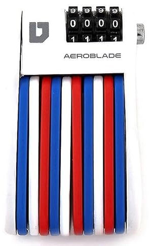 ULAC - Folding Lock with Combination Lock Aerobblade | Hardened Steel | Up to 10,000 Combinations | Locking and Locking System | Transport Bag