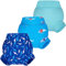 BIG ELEPHANT Pañales de natación para bebé, 3 unidades, reutilizables, ajustables, lavables, impermeables, para niños y niñas, 3 años