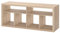Banc TV Kallax 147x60 cm effet chêne teinté blanc