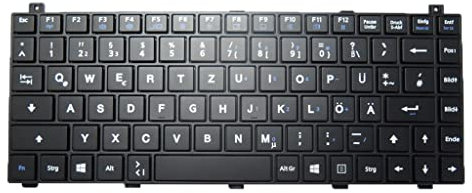 RTDPART Laptop ohne Hintergrundbeleuchtung K120-Serie Tastatur für Getac K120 G1 K120 G2 Deutsch GR mit schwarzem Rahmen Neu