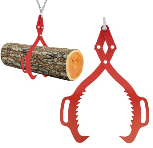 Pinza Per Tronchi da Forestale Legna e Fino a 720 mm 1000 kg di Forza di trazione 2 Artigli Pinze Sollevamento Sollevamento Migliorate Trattore Manipolazione Sicura e
