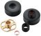 Nes Home Round Wall Mounted Fitting Kit Black For Shower Mixer Valve & Taps