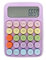 Calculadora electrónica Color Pastel 12 dígitos Pantalla LCD Gran resolución Grandes bonotes para Mayor Comodidad Ideal para el Colegio, Oficina, hogar (Rosa)