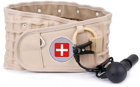 Dekompressionsgürtel für Schmerzlinderung Rückenstütze Aufblasbare Lordosenstütze Dekompressionsgürtel für den Rücken Reduziert Rückenbeschwerden verbessert Körperhaltung für Frauen und Männer