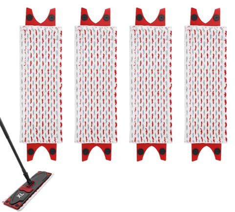 BettaWell - Recambio para escoba plana para Vileda UltraMax XL, kit de 4, para Vileda Ultramax XL 2 en 1 microfibra absorbente
