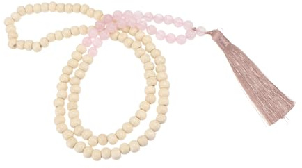 Alasum Bead Necklace Natural Stone Beads and Tassel Hanging Decor for Indoor Ornaments Home Adornment