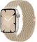 Ynitec Geflochtenes Loop Armband Kompatibel mit Apple Watch 40mm 41mm 38mm 42mm (Series 10), Elastisches Nylon Stoff Armbänder Damen Herren-Sport Band für iWatch 10 9 8 7 6 5 4 3 2 1 SE, Milchtee