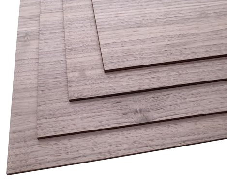 Pannello di compensato di noce 5 mm | materiale compensato laser fai da te | accessori per modellismo | legno di noce, compensato di taglio laser, materiale per incisione laser, accessori per