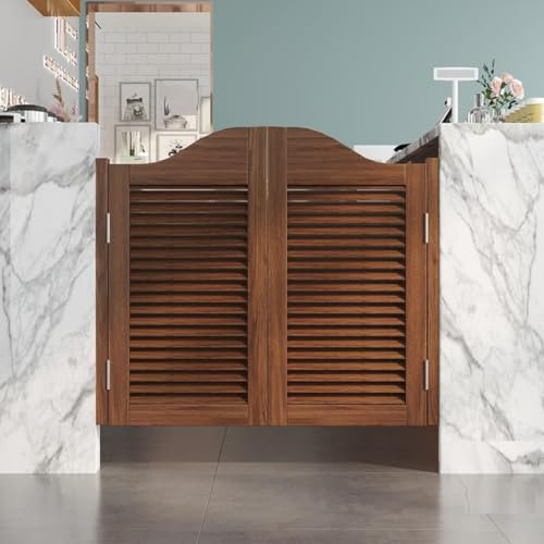 Porte Saloon Porte de Saloon Portes Battantes de Café en Bois, Porte Moderne à Deux Battants pour Salon Intérieur, Porte de Bar avec Charnières,E,W80xH90cm(31.49x35.43in)