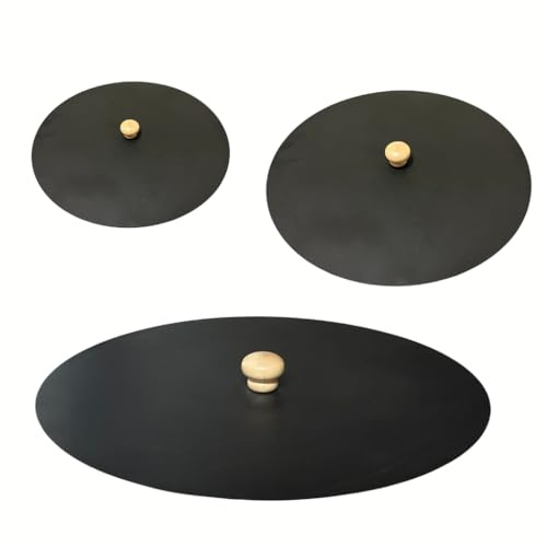 Stainless Steel Lid for Plow Disc, Paella Pan, Pot, Saucepan, Nic Store BBQ Frying Pan (24)