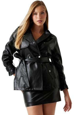 GUESS Marika - Giacca corta da donna in finta pelle