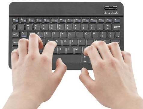 Tastiera Ergonomica: Computer Sottile Portatile, Design Wireless | Ricaricabile, Universale Per Laptop, Tablet, Smartphone, Leggero Per L'Ufficio Viaggi A Casa | Soluzione