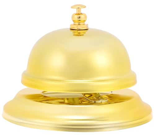 BCOATH Campanello Musicale Riutilizzabile in Lega Color Oro Campanello da Tavolo Colore Casuale Stili multipli per Divertimento e Addestramento per Pet e Stili multipli
