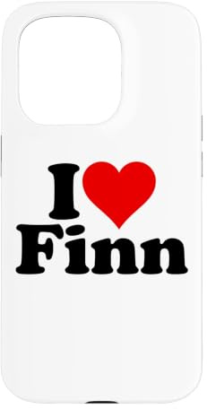 Hülle für iPhone 15 Pro ICH Liebe Heart Finn