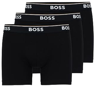 BOSS Men's 3-pack Power Cotton Stretch Boxer Briefs Boxer Shorts