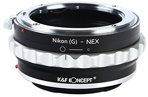 K&F Concept Adapter für Sony E Mount a6000 a6300 a6500 a5000 a5100 A7 A7R a7S a7II a7RII a7SII a7III a7RIII und a9, N/G-E II