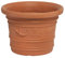 SATURNIA Macetero Resina Redondo, Color Terracota, Resistente, Ideal Exterior, 45 Cm Diametro.