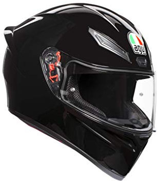AGV K1 ECE 22-05 Solid Motorrad Integralhelm ECE 22-05 Sport, Schwarz, L