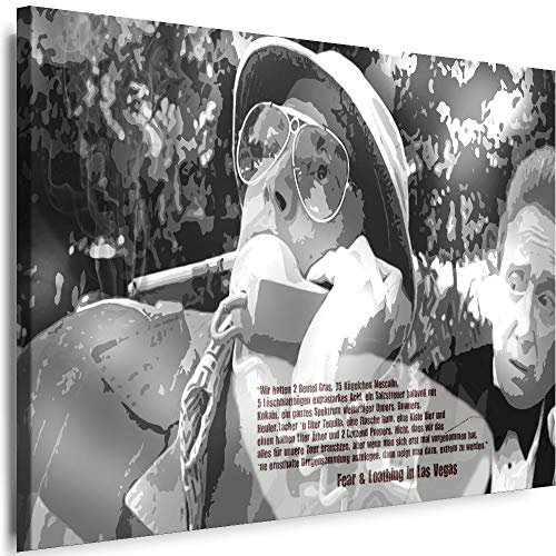 Myartstyle - Bilder Fear and Loathing In Las Vegas 150 x 100 cm Leinwandbilder XXL - 1 Teilige Wandbilder Film Popular Movies Kunstdrucke w-P-2020-96