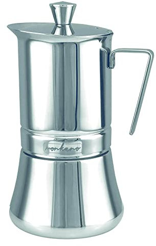 monkano Herdkocher Espressokocher Milano Edelstahl Induktion 10/5 Tassen