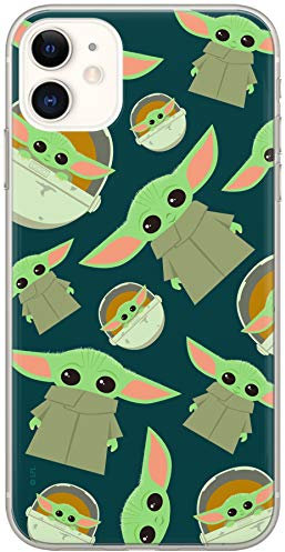 ERT GROUP mobile phone case for Apple Iphone 11 original and officially Licensed Star Wars pattern Baby Yoda 006 optimally adapted to the shape of the mobile phone, case made of TPU